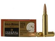 Federal Premium Gold Medal .223 Remington 69 Grain Sierra MatchKing Hollow Point Boat Tail 20 RNDS